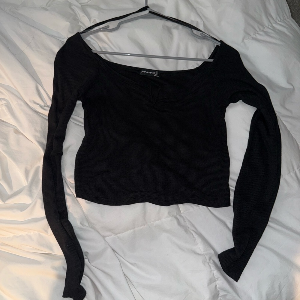 Black Long Sleeve Women's Top